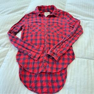 Abercrombie & fitch Red Plaid women’s XS Shirt